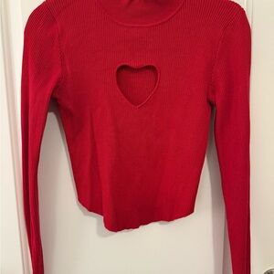 Papermoon Scarlet Heart Cutout Top